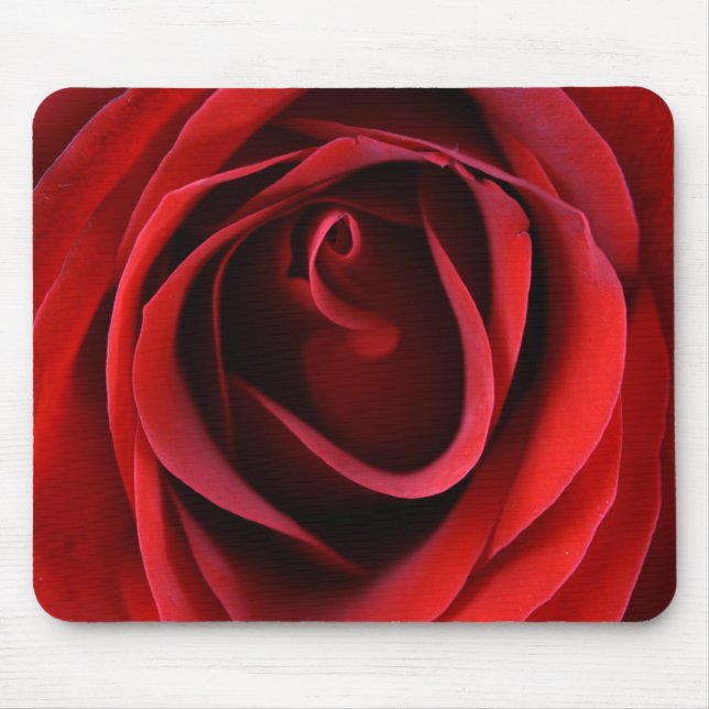 Customisable Red Rose Up Close Mousepad (Front)