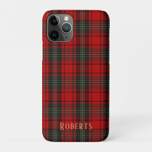Customisable Red Scottish Tartan Cell Phone Case