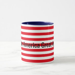 Customisable Red White Blue Make America Great Mug