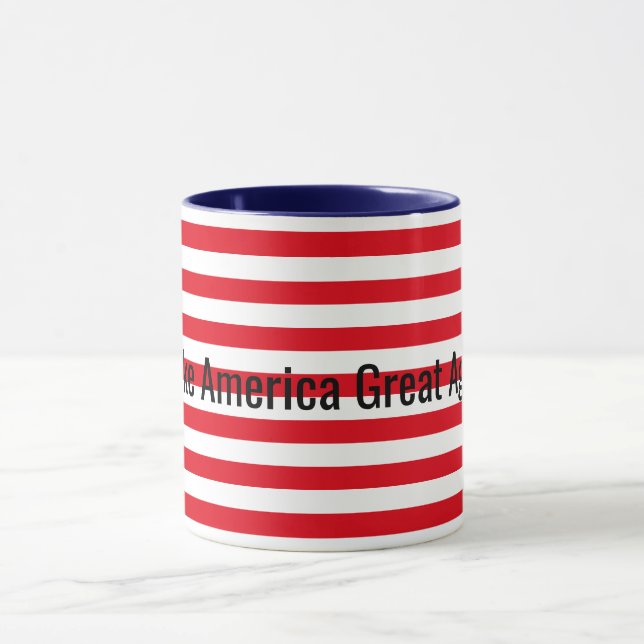 Customisable Red White Blue Make America Great Mug (Center)