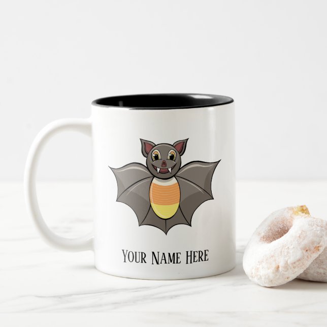 Customisable “Reese The Bat” Mug (With Donut)