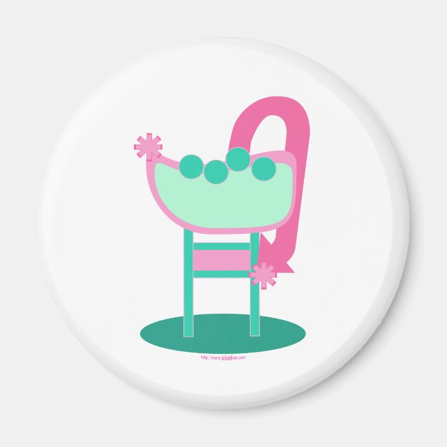 Customisable Retro 50's Sign Magnet (Front)