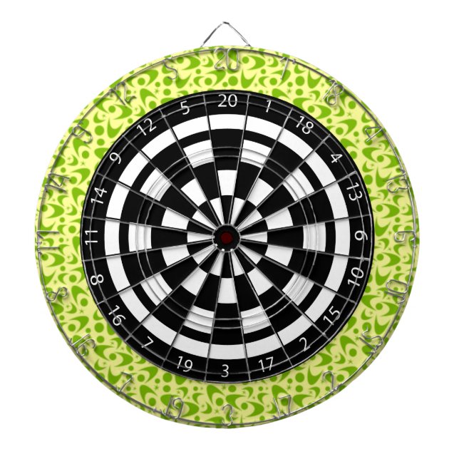 Customisable Retro Boomerangs Dartboard (Front)