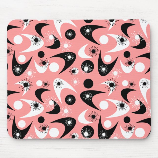 Customisable Retro Boomerangs Mouse Mat (Front)