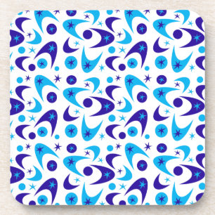 Customisable Retro Boomerangs & Starbursts Coaster