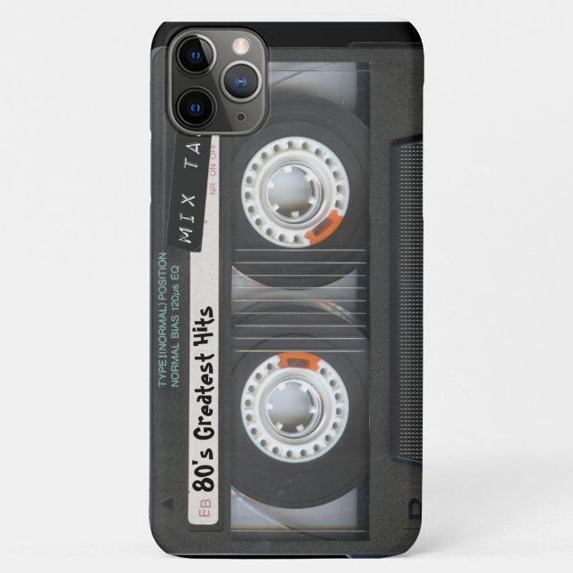 Customisable Retro Cassette Tape Case-Mate iPhone Case (Back)