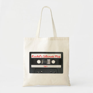 Customisable Retro Cassette Tape Tote Bag