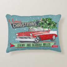 Customisable Retro Classic Car Christmas Holiday