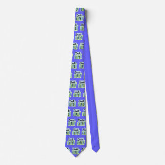 Customisable Retro Donate Life Blue and Green Tie