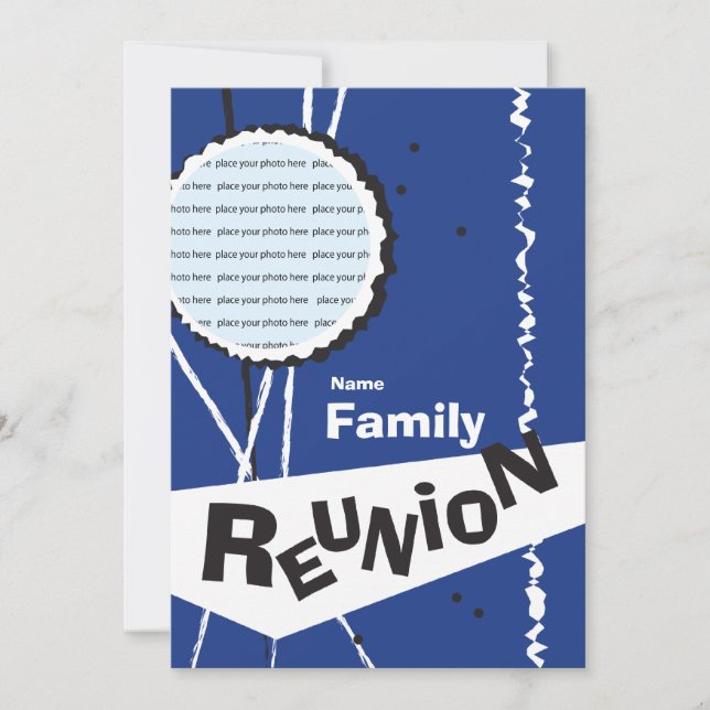 Customisable Retro Family Reunion Invitation (Front)