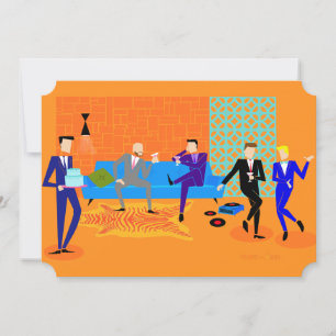 Customisable Retro Gay Party Invitations