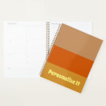 Customisable Retro-Inspired  Planner<br><div class="desc">Inspired by the 1970s,  this planner features the ability to personalise the text on the front cover.</div>