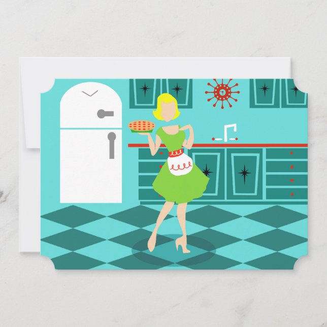 Customisable Retro Mother's Day Invitations (Front)