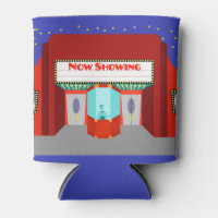 Customisable Retro Movie Theatre Can Cooler