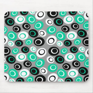 Customisable Retro Ovals Mouse Mat