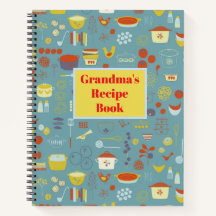 Customisable Retro Recipe Book