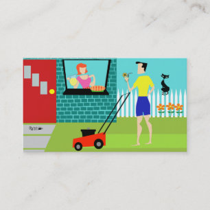 Customisable Retro Saturday Morning Business Cards