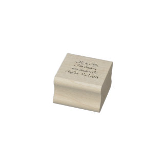 Customisable Return Address Label Rubber Stamp