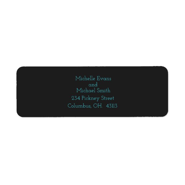 Customisable RETURN ADDRESS LABELS (18) (Front)