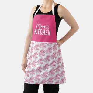 Customisable Rhodotus Pink Mushroom Kitchen Apron