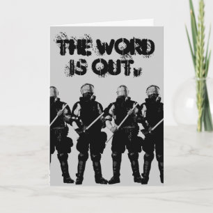 Customisable Riot Cop Card