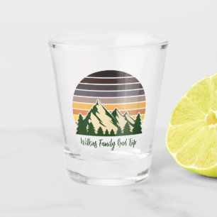 Customisable Road Trip Green Forest Nature Shot Glass