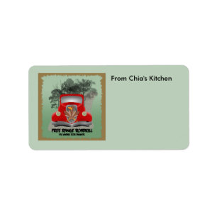 Customisable Roadkill Kitchen Avery Label