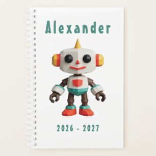 Customisable Robot Kids Planner