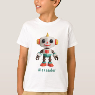 Customisable Robot Kids T-Shirt