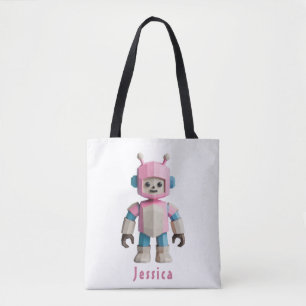 Customisable Robot Kids Tote Bag