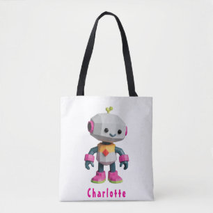Customisable Robot Kids Tote Bag