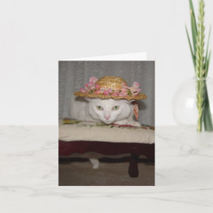 Customisable Romantic Cats Holiday Card