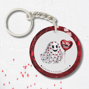 Customisable Romantic Valentine's Day Heart Key Ring