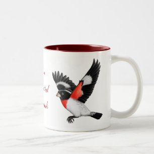 Customisable Rose Breasted Grosbeak Bird Mug
