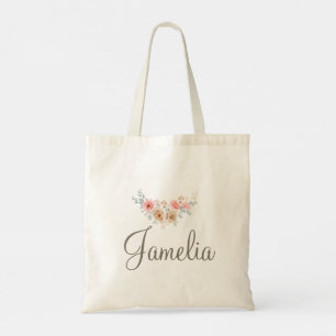 Customisable Rose Garden Floral Tote Bag