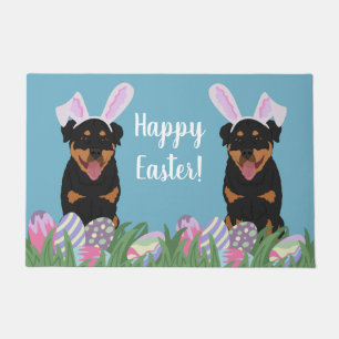 Customisable Rottweiler Easter Doormat