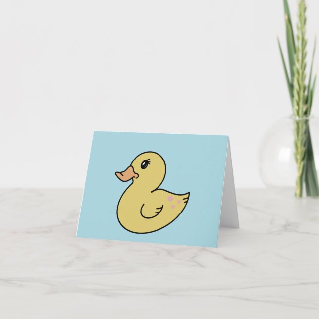 Customisable Rubber Duckie Holiday Card (Front)
