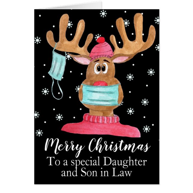 Customisable Rudolph Face Masked Reindeer (Front)