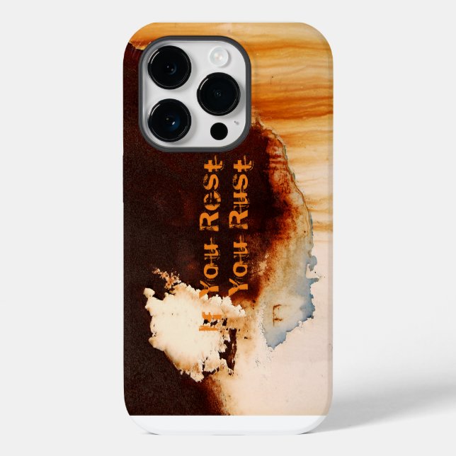 Customisable Rust Art Cool Fun Unique  Case-Mate iPhone Case (Back)
