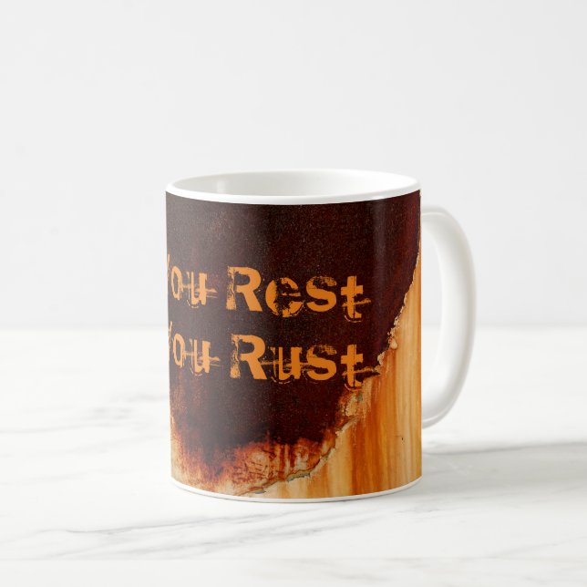 Customisable Rust Art Cool Fun Unique  Coffee Mug (Front Right)