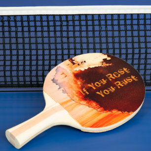 Customisable Rust Art Cool Fun Unique Ping Pong Paddle