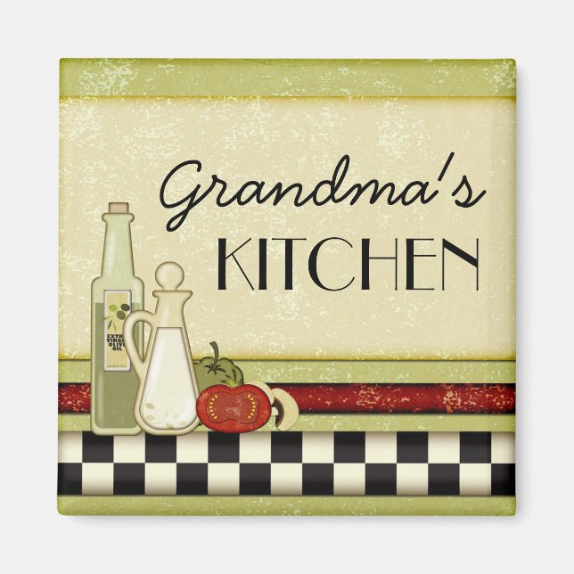 Customisable rustic kitchen magnet (Front)
