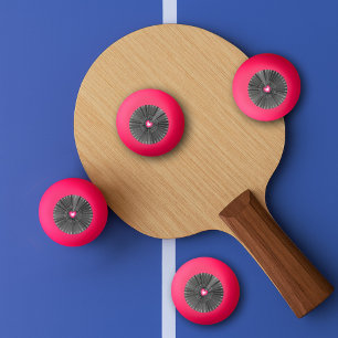 Customisable Sacred Heart - Grey & White Cool Rad Ping Pong Ball