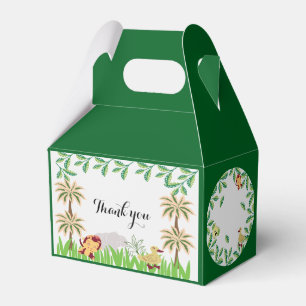 Customisable Safari Birthday party Favour Box
