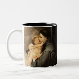 Customisable Saint Anthony Two-Tone Coffee Mug
