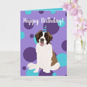 Customisable Saint Bernard Card