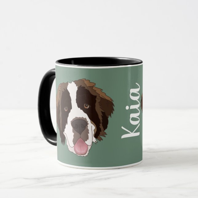 Customisable Saint Bernard Mug (Front Left)