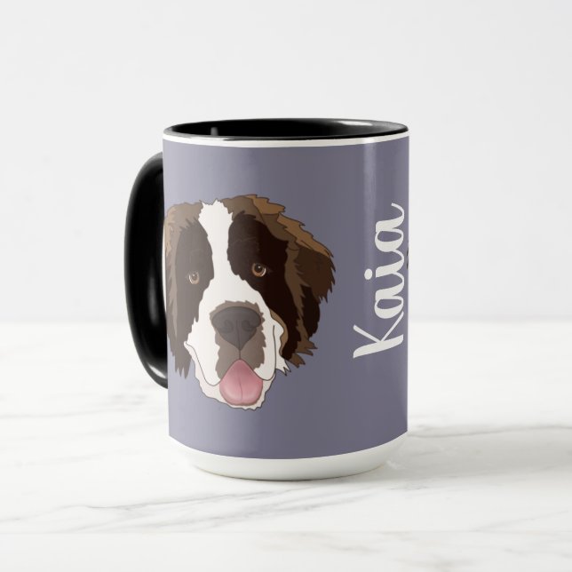 Customisable Saint Bernard  Mug (Front Left)