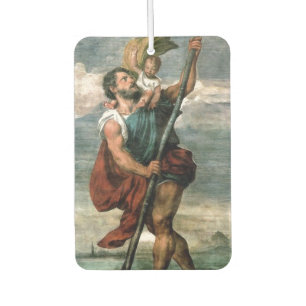 Customisable Saint Christopher Air Freshener