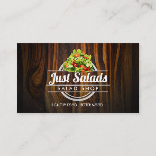 Customisable Salad Logo business cards